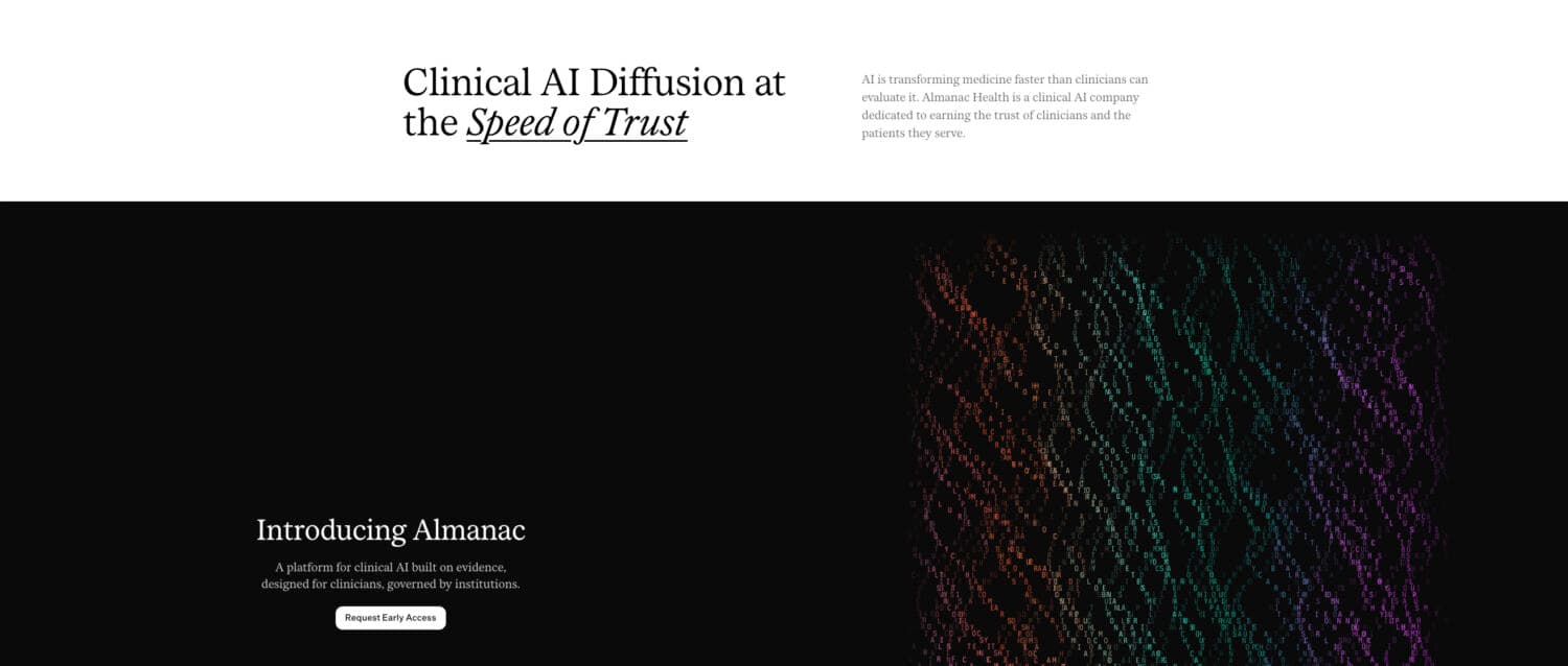 Almanac Health Launches with $10M to Scale Research-Validated Clinical AI for Point-of-Care Support